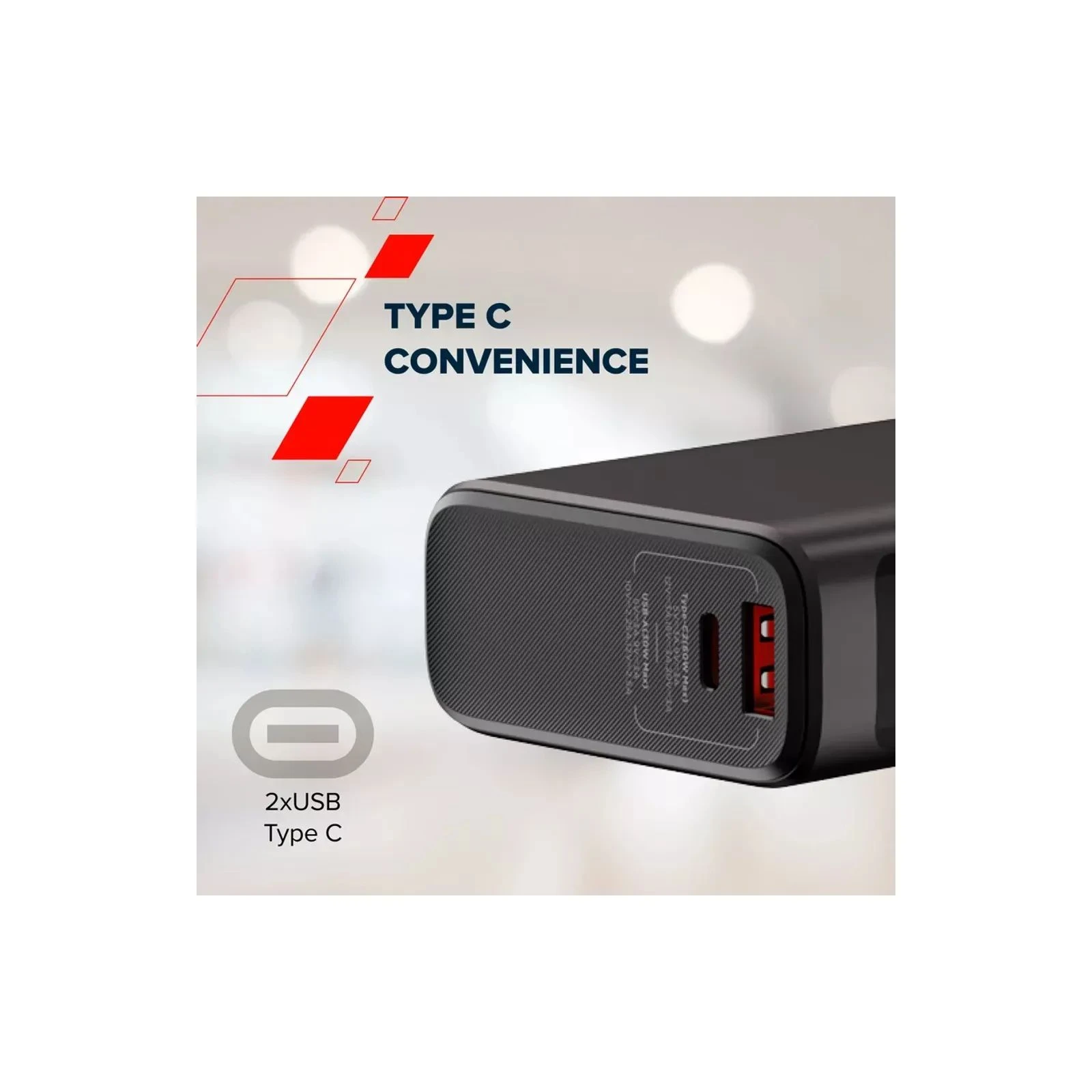 Canyon 20000mAh OnPower 230 TFT PD/130W Dark Grey (CNS-CPB230DG) (UA) Интерфейсы подключения (вход) USB Type-C