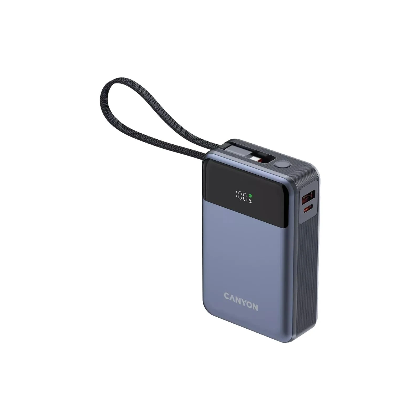 Canyon 20000mAh OnPower 600 PD/65W built-in cable Dark Grey (CNS-CPB600DG) (UA)