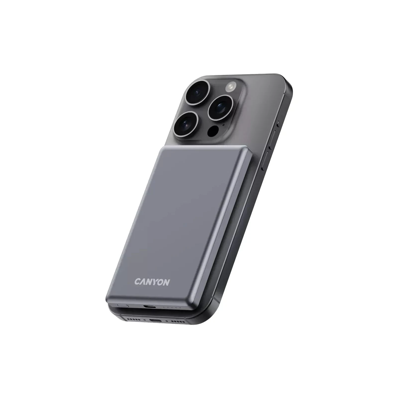 Canyon 5000mAh OnPower 505 slim Magsafe PD/20W Dark Grey (CNS-CPB505DG) (UA) Источник заряда батареи USB