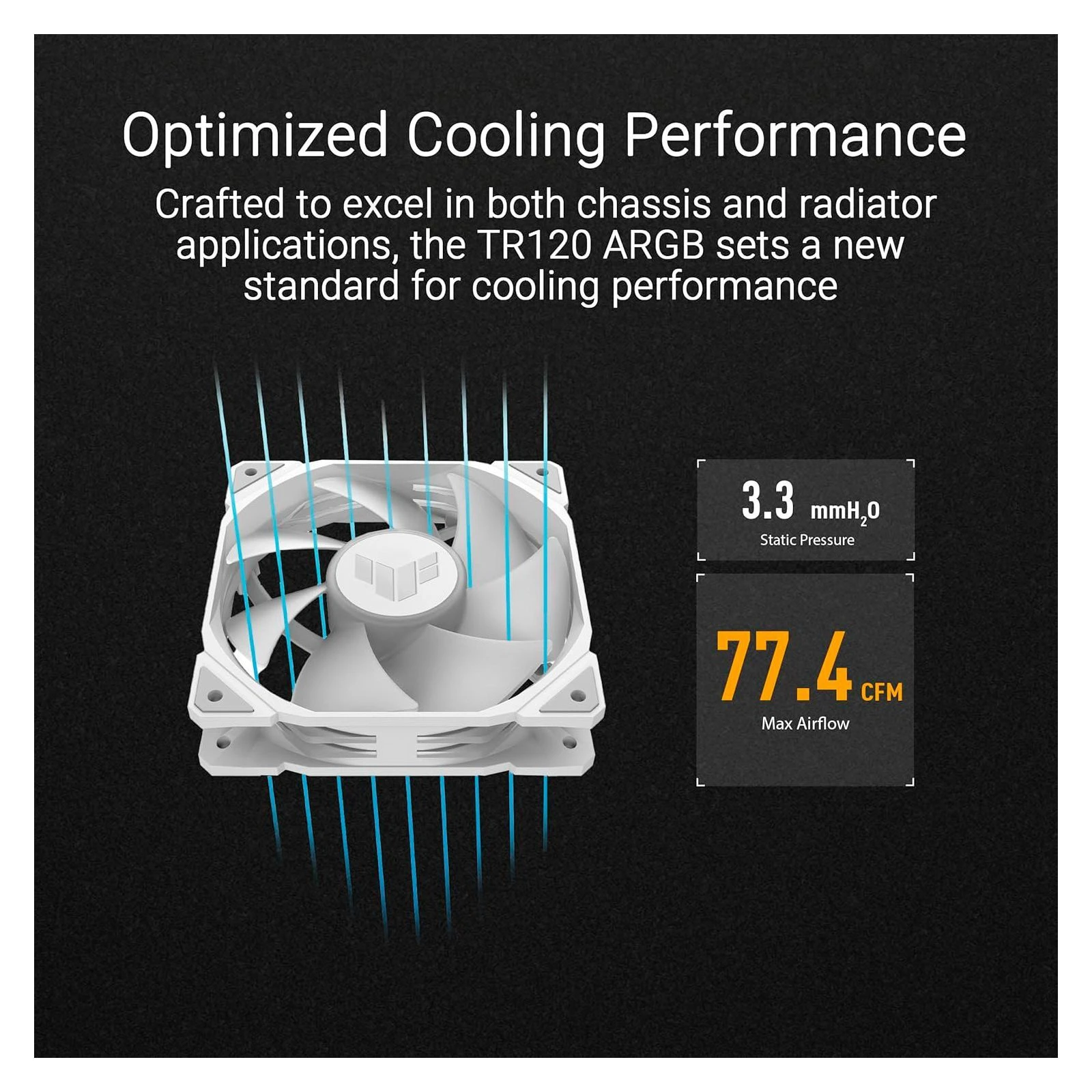 Кулер для корпуса ASUS TUF GAMING TR120 FAN ARGB WHITE (90DA0093-B09000) (UA) Тип подшипника гидравлический
