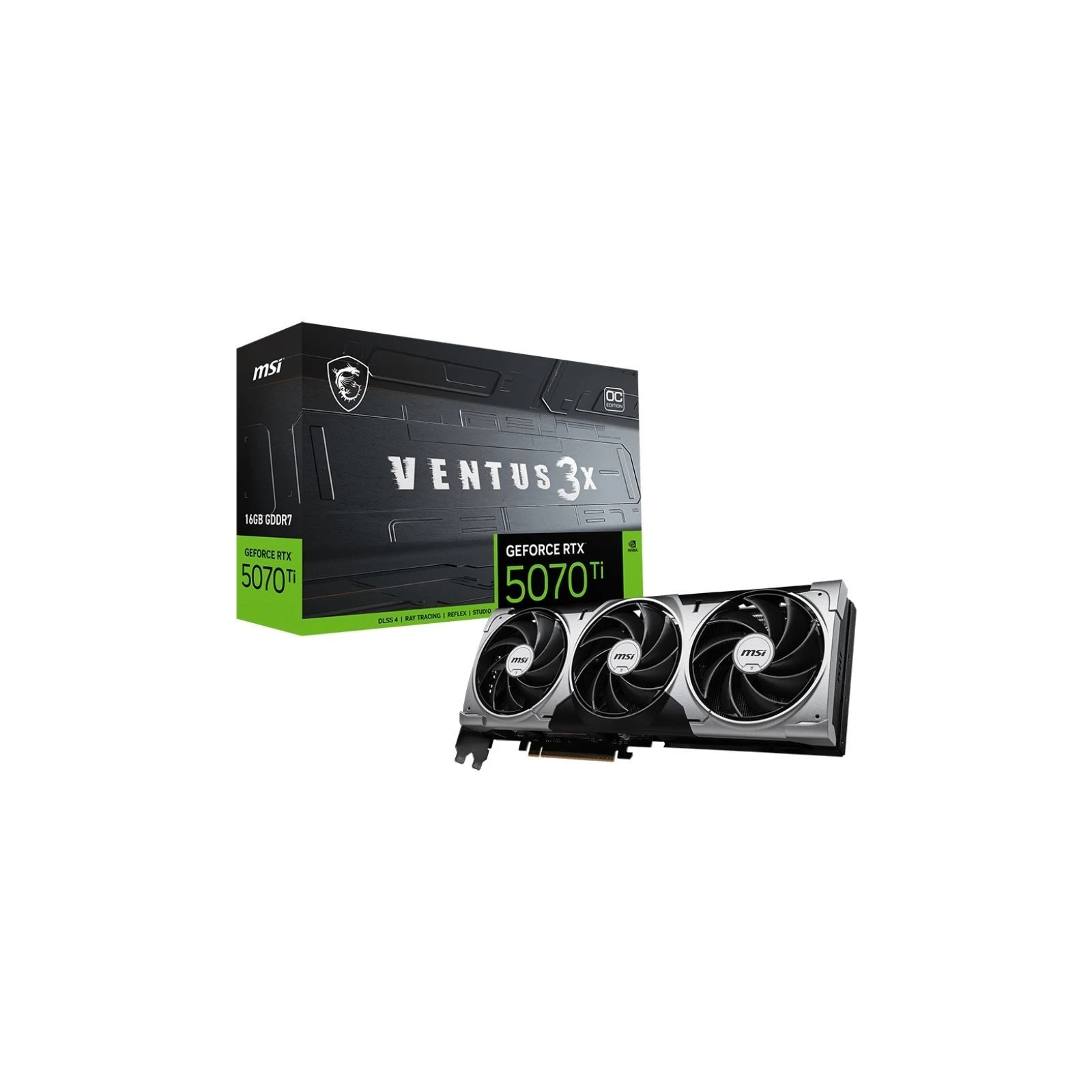 MSI GeForce RTX5070 Ti 16GB VENTUS 3X OC (RTX 5070 Ti 16G VENTUS 3X OC) (UA)
