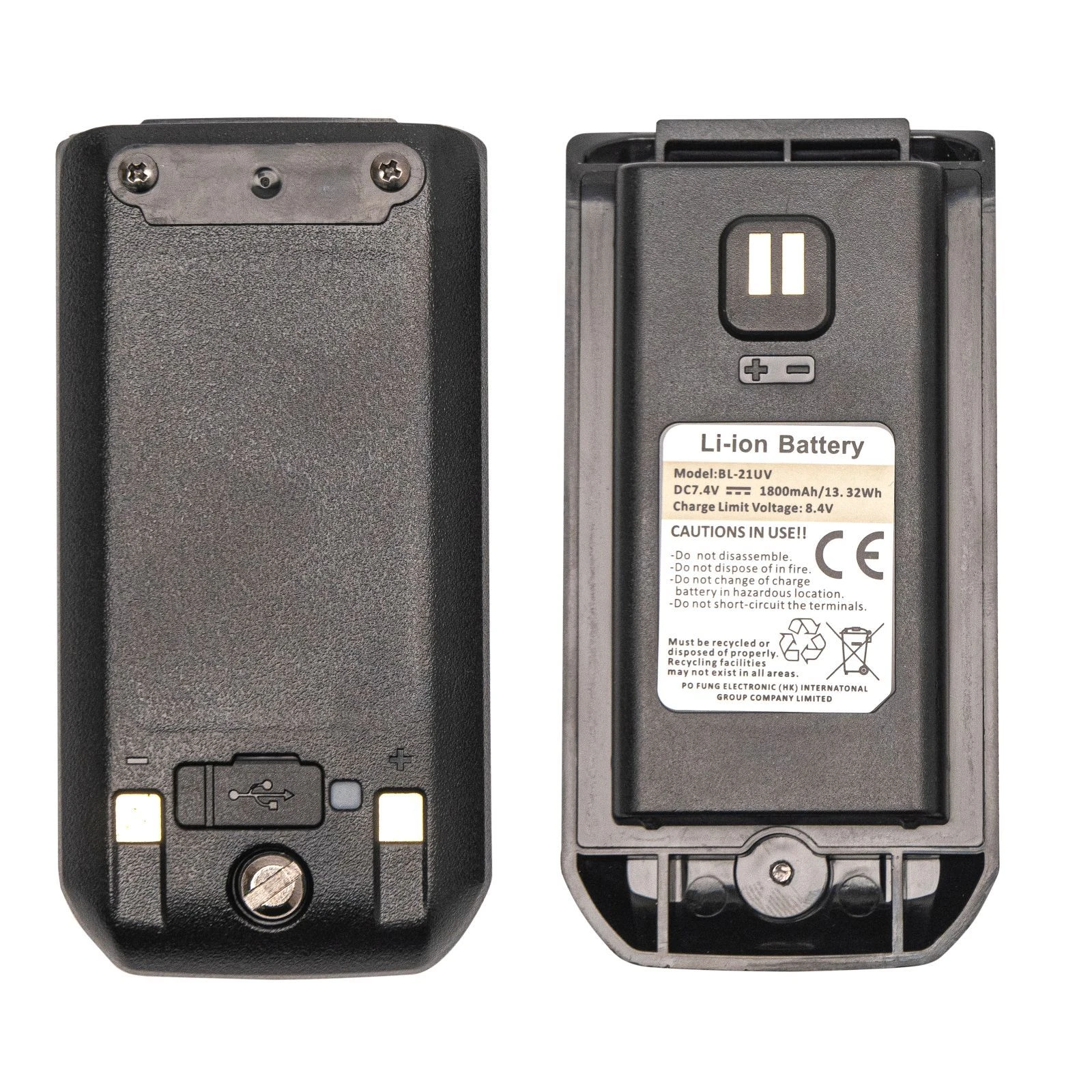 Baofeng UV-21M Чорне портативне радіо (UA)