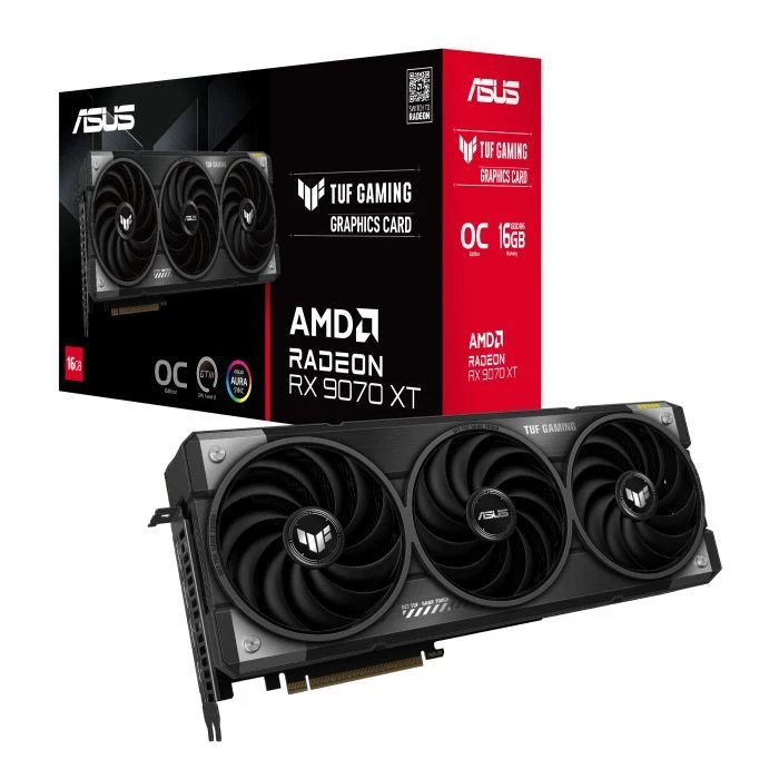 ASUS Radeon RX 9070 XT 16Gb TUF OC GAMING (TUF-RX9070XT-O16G-GAMING) (90YV0L70-M0NA00) (UA) ; Форм-фактор: стандартний;