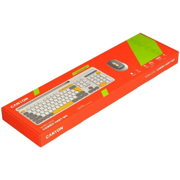 Canyon HSET-W5 Wireless UA Beige (CNS-HSETW5BG) (UA) ; Конструкция: мембранная;