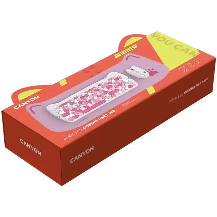 Canyon HSET-W6 Kitty Edition Wireless UA Pink (CNS-HSETW6PK) (UA)