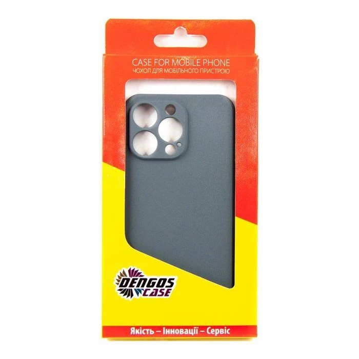 Чехол для мобильного телефона Dengos Carbon iPhone 13 Pro grey (DG-TPU-CRBN-133) (UA)