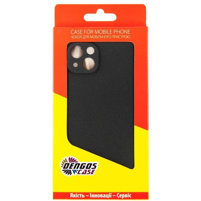 Чехол для мобильного телефона Dengos Carbon iPhone 14 Plus black (DG-TPU-CRBN-158) (UA) ; с моделями: Apple iPhone 14 Pro;