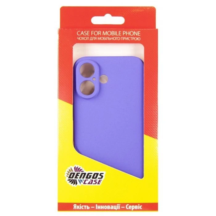 Чохол для мобільного телефону Dengos Carbon iPhone 16 (purple) (DG-TPU-CRBN-209) (UA) ; з моделями: Apple iPhone 16;