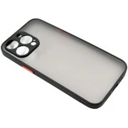 Чохол для мобільного телефону Dengos Matte iPhone 15 Pro Max (black) (DG-TPU-MATT-133) (UA)