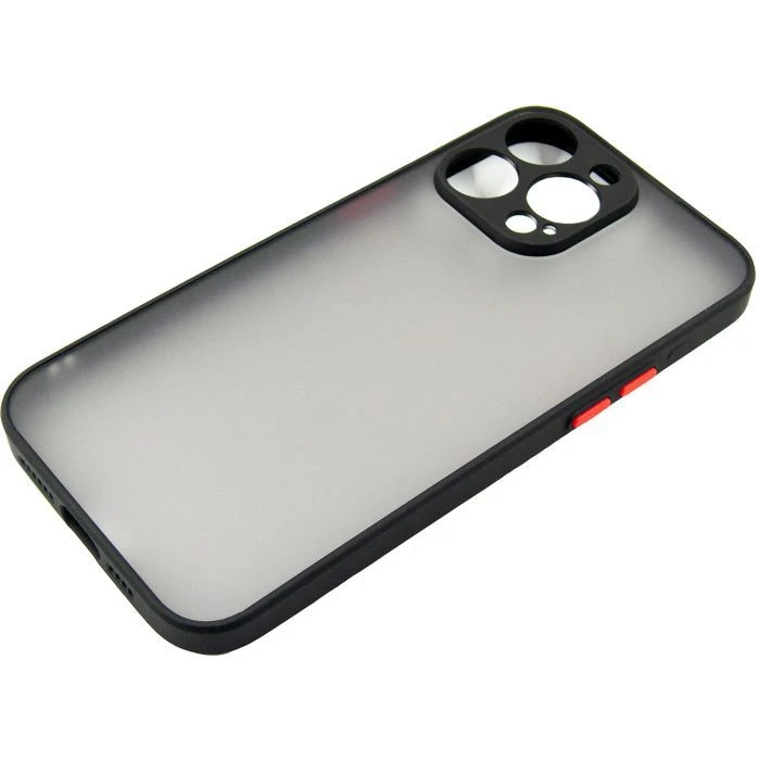 Чохол для мобільного телефону Dengos Matte iPhone 15 Pro Max (black) (DG-TPU-MATT-133) (UA) ; з моделями: Apple iPhone 15 Pro Max;