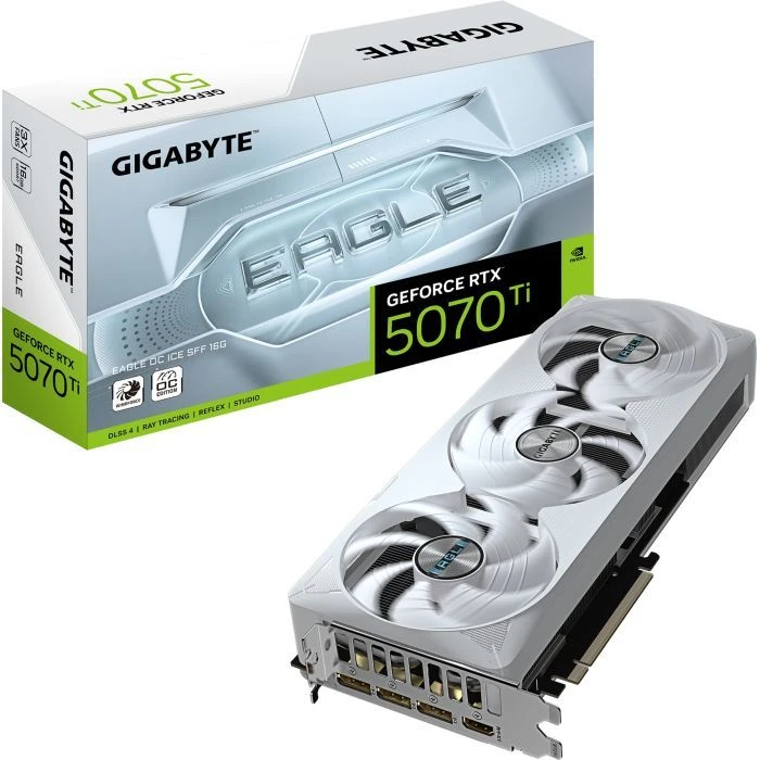 GIGABYTE GeForce RTX5070 Ti 16GB EAGLE OC ICE SFF (GV-N507TEAGLEOC ICE-16GD) (UA) ; Форм-фактор: стандартний;