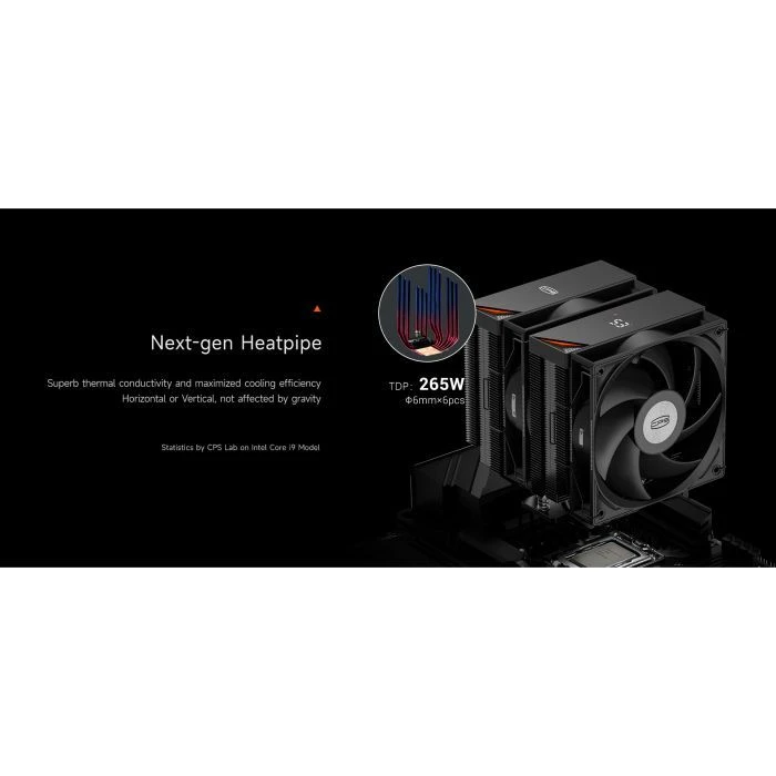 Кулер для процесора PcCooler RT620 Digital BK (UA) ; Сокет: 1851, 1156, AM5, 1700, 1200, AM4, 1151, 1150,