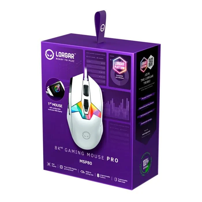 Lorgar MSP80 Pro USB White (LRG-MSP80-WH) (UA) ; Призначення: для комп'ютера;