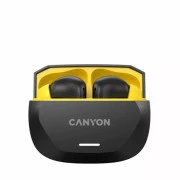 Навушники Canyon Hexagon 7 TWS ANC+ENC Wireless Charge Black/Yellow (CNS-TWS7BY) (UA)