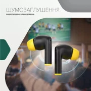 Навушники Canyon Hexagon 7 TWS ANC+ENC Wireless Charge Black/Yellow (CNS-TWS7BY) (UA)