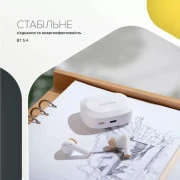 Навушники Canyon Hexagon 7 TWS ANC+ENC Wireless Charge White/Beige (CNS-TWS7WB) (UA)