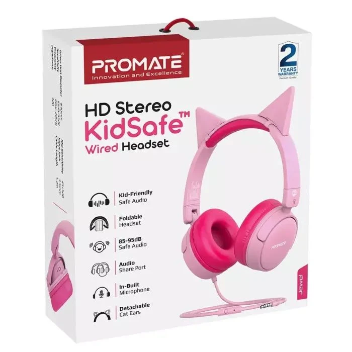 Навушники Promate Jewel Bubblegum (jewel.bubblegum) (UA) ; Призначення: для телефону, для