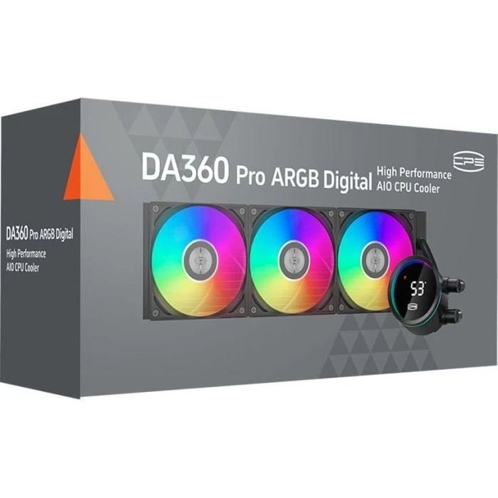 Система жидкостного охлаждения PcCooler DA360 Pro ARGB Digital BK (DA360Pro-BKAWXL-GL) (UA)