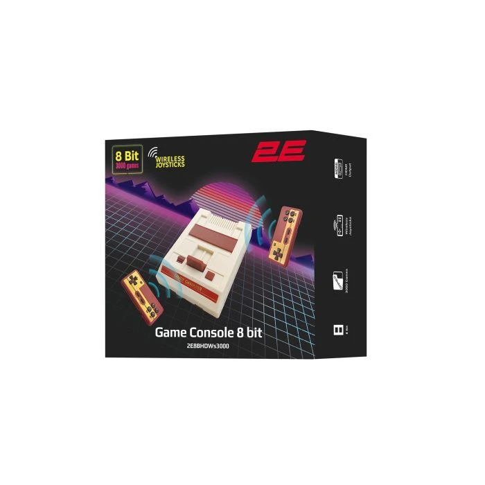 2E 8bit HDMI (2 бездротових геймпада, 3000 (2E8BHDWS3000) (UA) ; Платформа: ретро; Підтримка