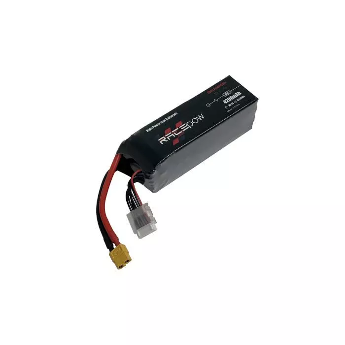 Акумулятор для дрона RacePow 4200mAh 6S 80C (4200mAh-6S-80C) (UA) ; Ємність: 4200 мАг; Коефіцієнт