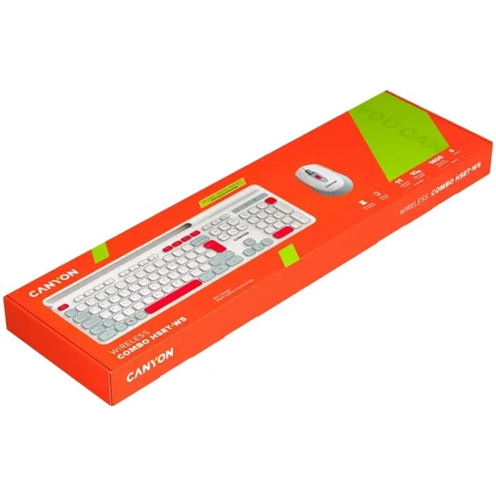 Canyon HSET-W5 Wireless UA White (CNS-HSETW5WT) (UA) ; Конструкція: мембранна;