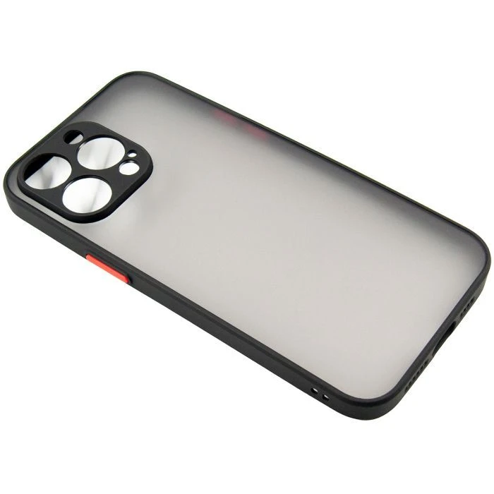 Чехол для мобильного телефона Dengos Matte iPhone 15 Pro Max (black) (DG-TPU-MATT-133) (UA)