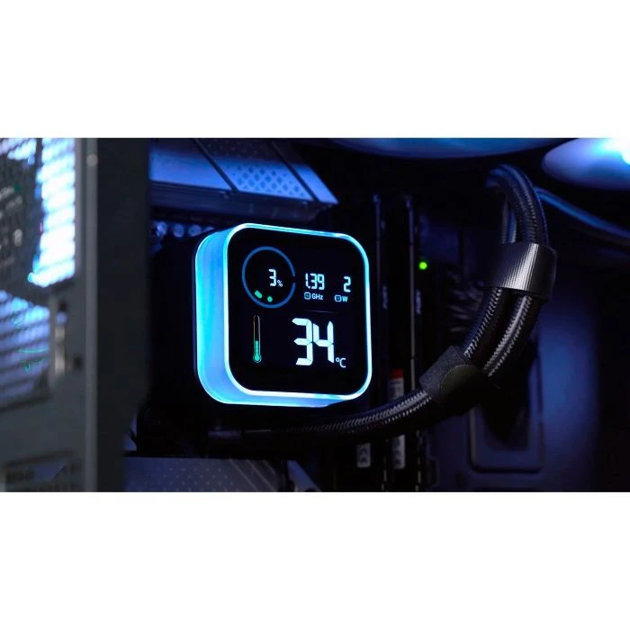 Система жидкостного охлаждения Deepcool LQ360 Black (R-LQ360-BKLSMW-G-1) (UA)