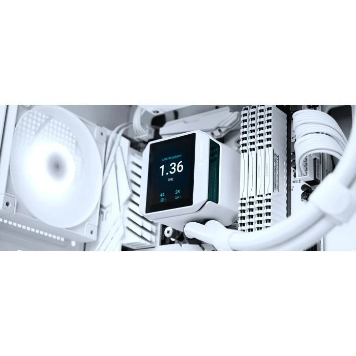 Система жидкостного охлаждения Deepcool Mystique 240 White (R-LX240-WHDSNMP-G-1) (UA)