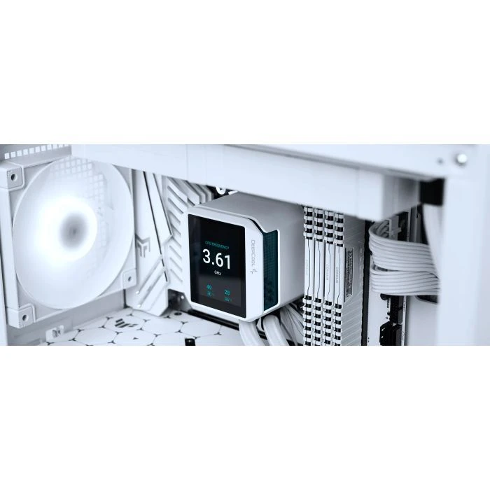 Система жидкостного охлаждения Deepcool Mystique 240 White (R-LX240-WHDSNMP-G-1) (UA)