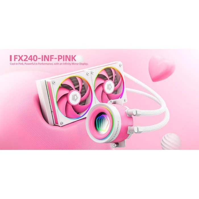 Система рідинного охолодження ID-Cooling FX240 INF Pink (FX240 INF PINK) (UA)