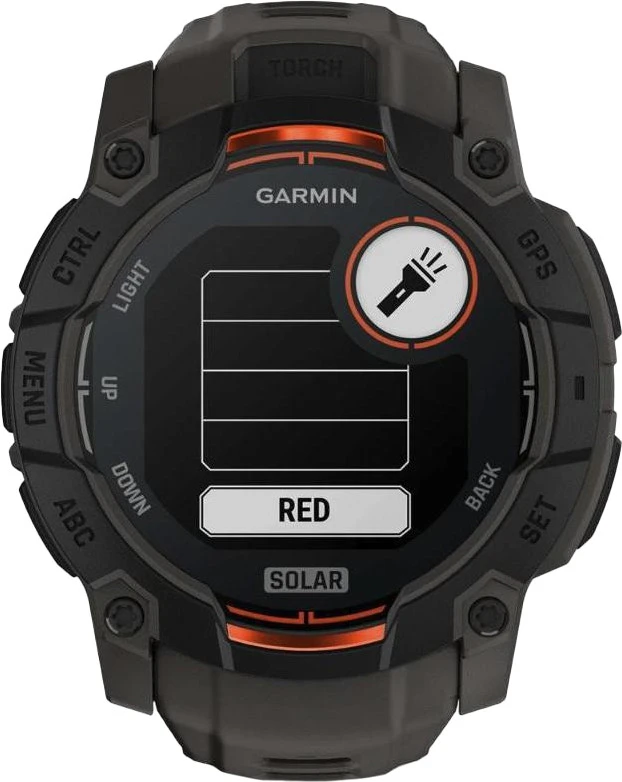 Смарт-годинники Garmin Instinct 3 50mm Solar Black with Charcoal Band (010-02935-00) Бренд: Garmin; Лінійка: Instinct 3; iOS: є;