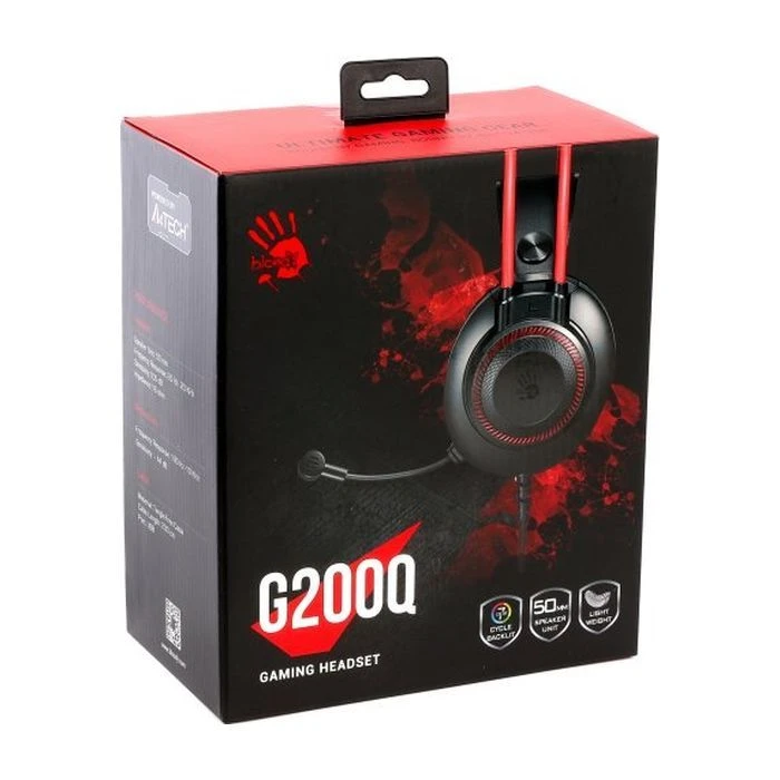A4Tech Bloody G200Q Black/Red (4711421002226) (UA) ; Призначення: для комп'ютера,