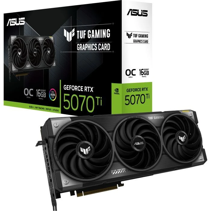 ASUS GeForce RTX5070 Ti 16GB TUF OC GAMING (TUF-RTX5070TI-O16G-GAMING) (90YV0MD0-M0NA00) (UA) ; Форм-фактор: стандартний;