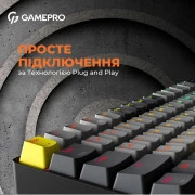 GamePro MK130G Pro Outemu Red Switch Hot-Swap RGB Black (UA)