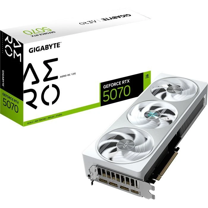 GIGABYTE GeForce RTX5070 12Gb AERO OC (GV-N5070AERO OC-12GD) (UA) ; Форм-фактор: стандартний;