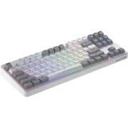 Hator Rockfall 3 Mecha TKL QMK/VIA Orange Wireless White (HTK851UA) (UA)