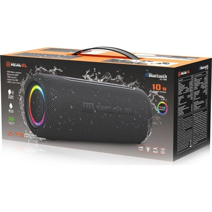 REAL-EL X-715 (EL121600027) (UA) ; Подключение: беспроводное;