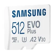 Samsung 512 GB microSDXC Class 10 UHS-I U3 V30 A2 EVO Plus+SD Adapte (MB-MC512SA/EU)
