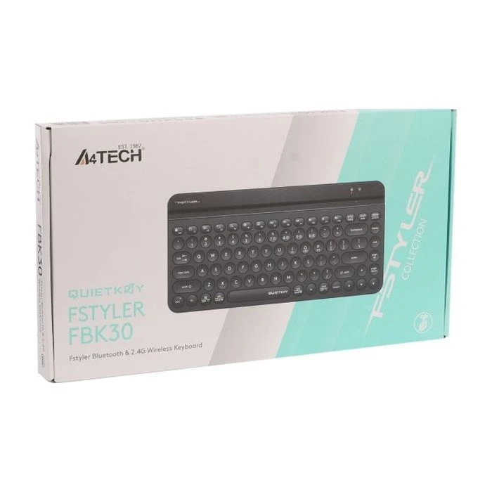 A4Tech FBK30 Wireless/Bluetooth Black (4711421972499) (UA) ; Призначення: для ПК;