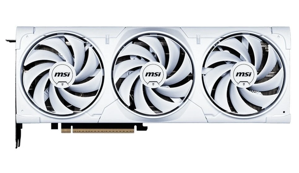 GeForce RTX 5080 16GB GDDR7 Ventus 3X OC White MSI (GeForce RTX 5080 16G VENTUS 3X OC WHITE) Графический чип: NVIDIA GeForce RTX 5080;