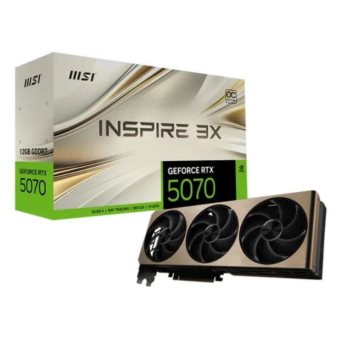 MSI GeForce RTX5070 12Gb INSPIRE 3X OC (RTX 5070 12G INSPIRE 3X OC) (UA) ; Форм-фактор: стандартний;