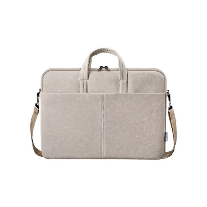 Сумка для ноутбука Defender 15.6 Solid PU бежевий (26126) (UA) ; Вага: 0.37 кг; Колір: бежевий;
