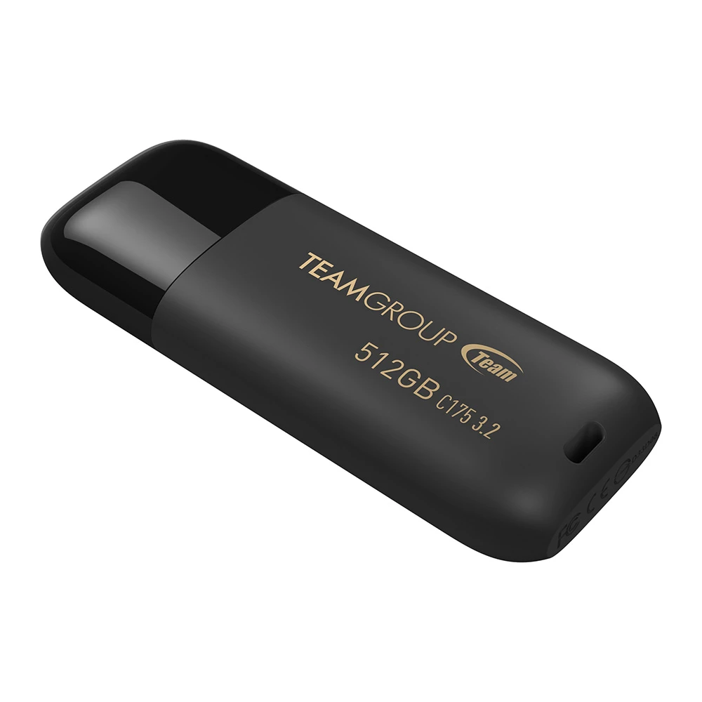 USB3.2 512GB Team C175 Black (TC1753512GB01) Об'єм пам'яті: 512 ГБ; Інтерфейс: USB