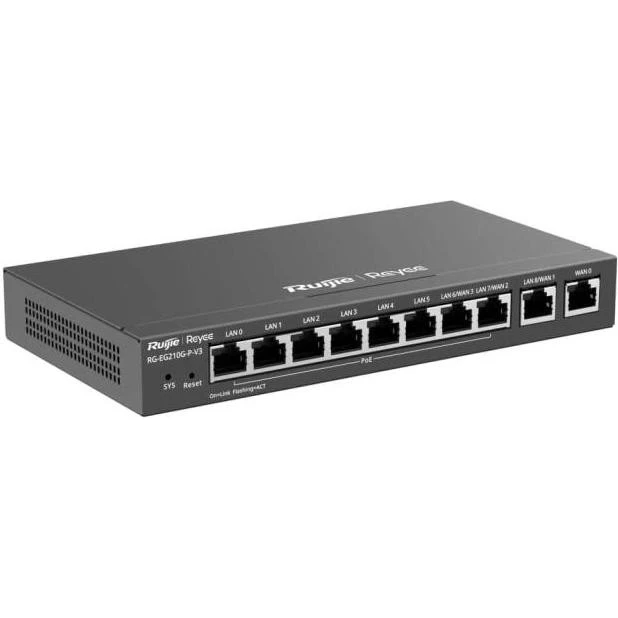 Маршрутизатор Ruijie RG-EG210G-P-V3 (UA) Бренд: Ruijie; Тип устройства: