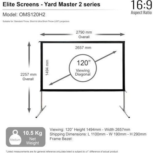 Elite Screens OMS120H2 (UA) Бренд: Elite Screens; Диагональ,