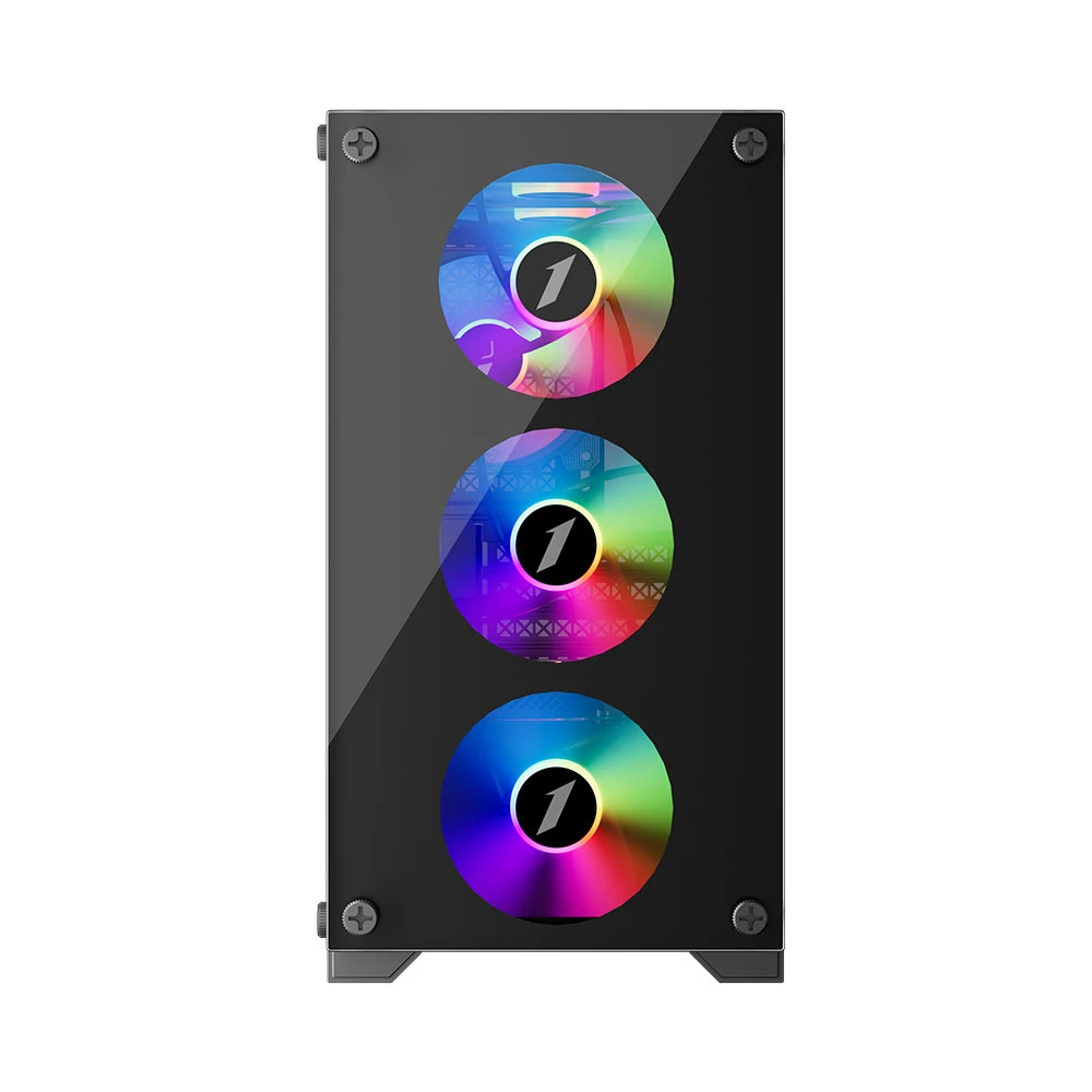 1stPlayer X2-M-BK-4F1 Black без БП (UA) Типорозмір: Mini-Tower; Форм-фактор