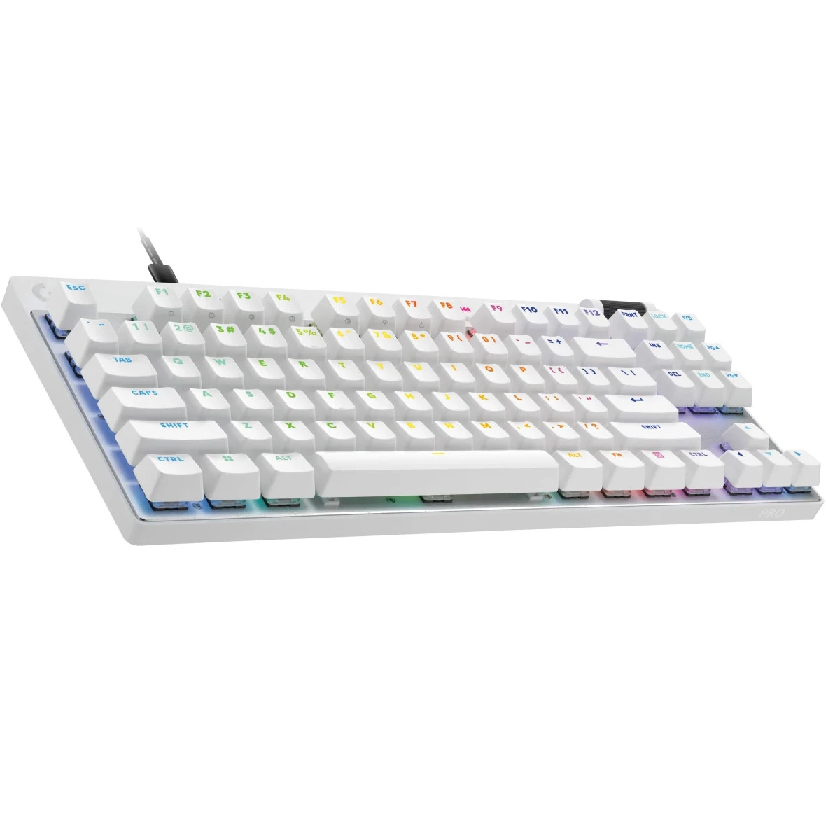 Logitech G PRO X TKL Rapid White (920-013242) (UA) Тип клавіш: механічні; Додаткові