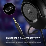 Corsair HS35 Surround v2 Multiplatform Gaming Carbon (CA-9011386-EU) (UA)