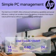 HP Pro 400 G9 Mini / i3-13100T, 8, 512, WiFi, кл+м, Win11P (884V0EA) (UA)