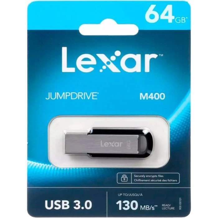 Lexar 64GB JumpDrive M400 USB 3.0 (LJDM400064G-BNBNG) (UA) ; Максимальная скорость чтения: